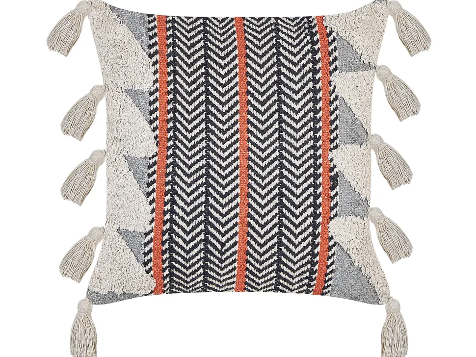 Dekokissen Zickzack Baumwolle Mehrfarbig 45 X 45 Cm Bouvardia