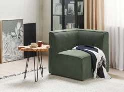 Ecksessel Cord Dunkelgrun Lemvig