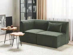 Ecksessel Cord Dunkelgrun Lemvig