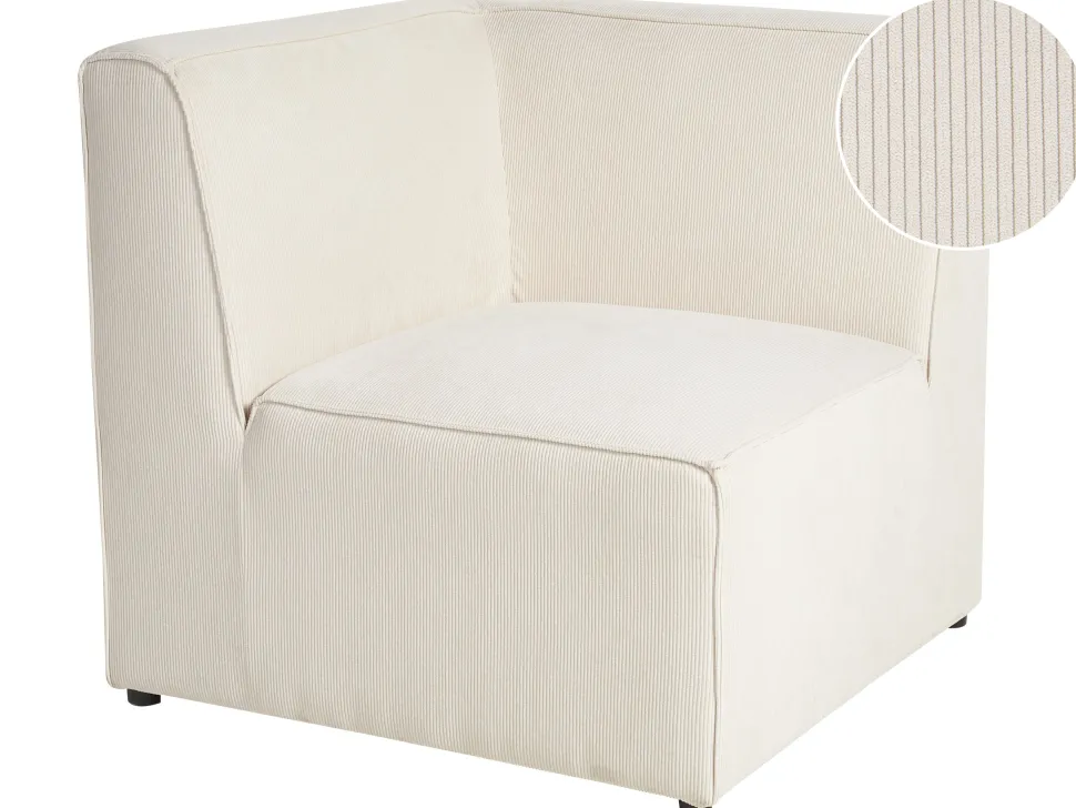 Ecksessel Cord Hellbeige Lemvig