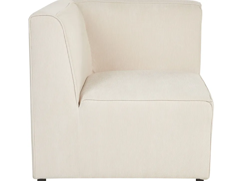 Ecksessel Cord Hellbeige Lemvig