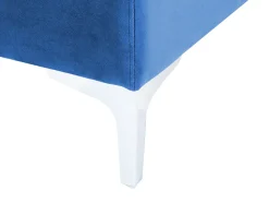 Ecksessel Samtstoff Marineblau Mit Metallbeinen Evja