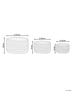 3Er Set Korbe Aus Jute Natur Und Beige Kahu