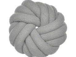 2Er-Set Boucle Knoten Kissen Grau 31 X 31 Cm Akola