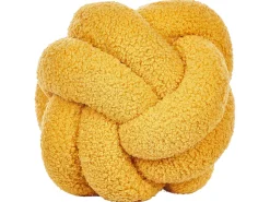 2Er-Set Boucle Knoten Kissen Gelb 19 X 19 Cm Malni