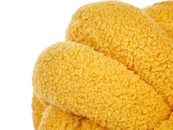 2Er-Set Boucle Knoten Kissen Gelb 19 X 19 Cm Malni