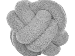 2Er-Set Boucle Knoten Kissen Grau 19 X 19 Cm Malni