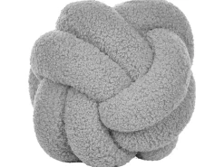 2Er-Set Boucle Knoten Kissen Grau 19 X 19 Cm Malni