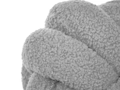 2Er-Set Boucle Knoten Kissen Grau 19 X 19 Cm Malni