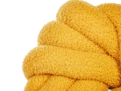 2Er-Set Boucle Knoten Kissen Gelb 31 X 31 Cm Akola