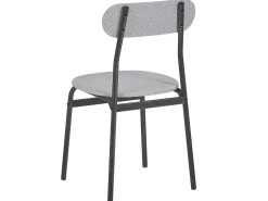Essgruppe Grau Meliert / Schwarz 4-Sitzer 110 X 70 Cm Velden