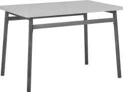 Essgruppe Grau Meliert / Schwarz 4-Sitzer 110 X 70 Cm Velden