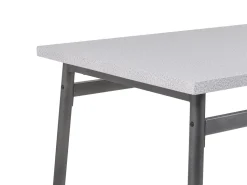 Essgruppe Grau Meliert / Schwarz 4-Sitzer 110 X 70 Cm Velden