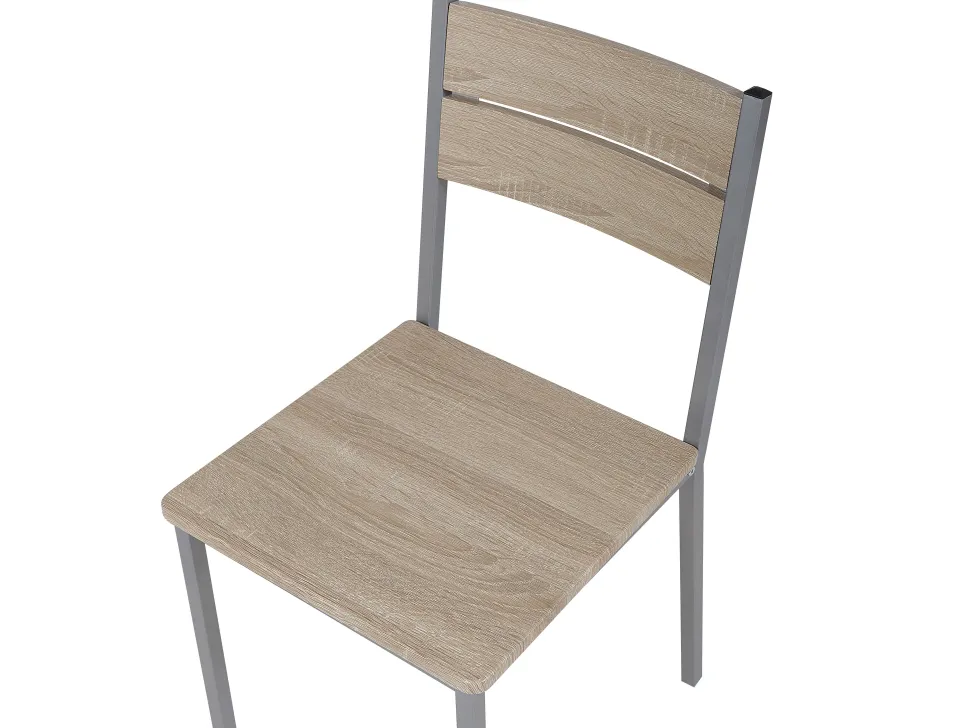 Essgruppe Heller Holzfarbton / Grau 4-Sitzer 110 X 70 Cm Blumberg