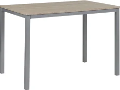 Essgruppe Heller Holzfarbton / Grau 4-Sitzer 110 X 70 Cm Blumberg