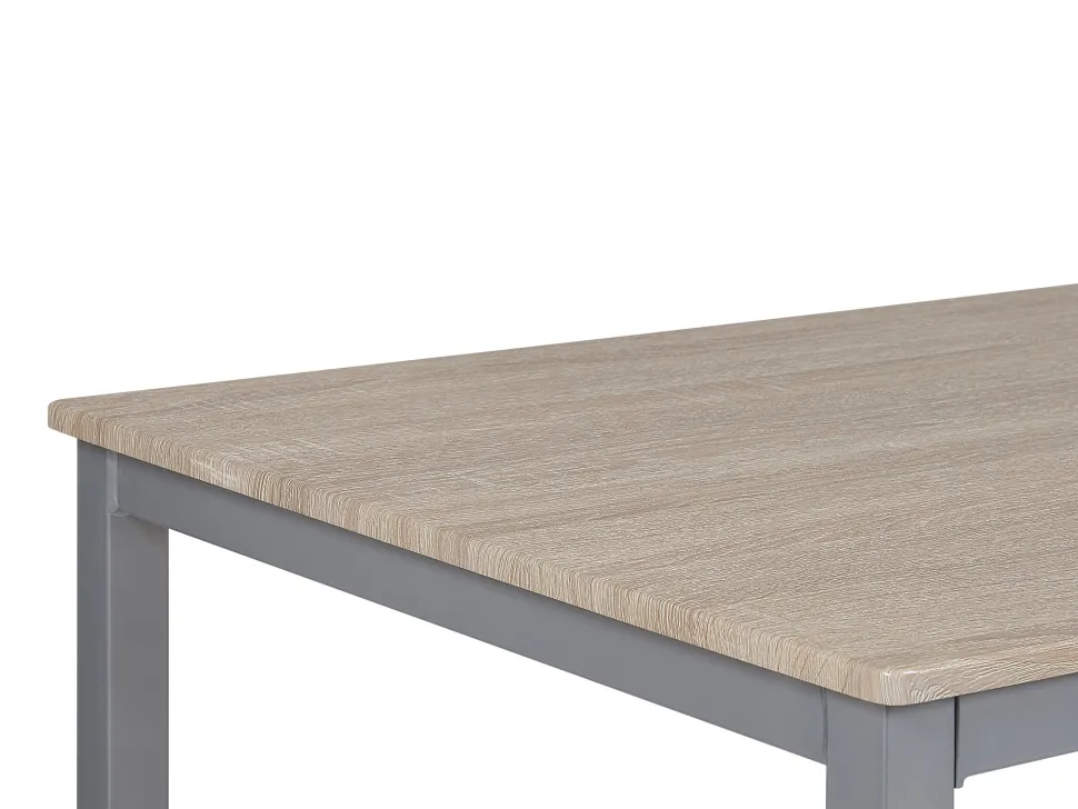 Essgruppe Heller Holzfarbton / Grau 4-Sitzer 110 X 70 Cm Blumberg