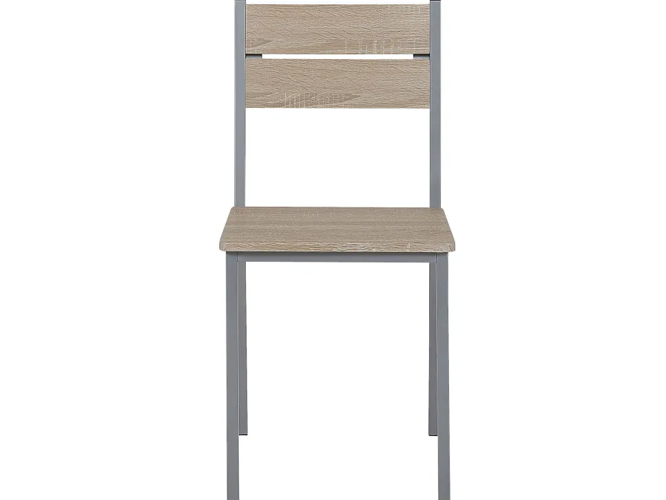 Essgruppe Heller Holzfarbton / Grau 4-Sitzer 110 X 70 Cm Blumberg