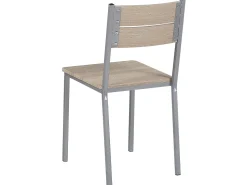 Essgruppe Heller Holzfarbton / Grau 4-Sitzer 110 X 70 Cm Blumberg