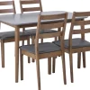 Essgruppe Holz Weis-Braun 4-Sitzer 118 X 77 Cm Modesto