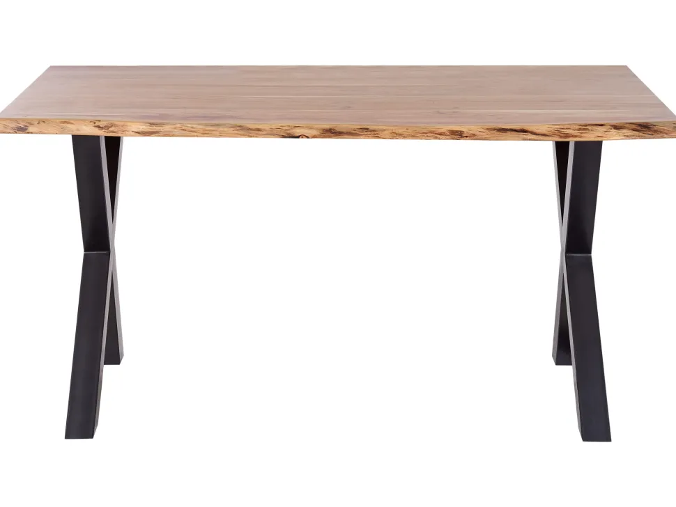 Esstisch Akazienholz Hellbraun / Schwarz 180 X 95 Cm Brooke