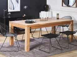 Esstisch Akazienholz Hellbraun 180 X 90 Cm Tesa