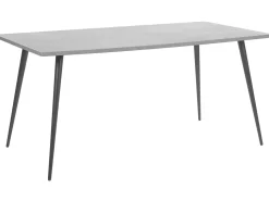 Esstisch Betonoptik / Schwarz 160 X 80 Cm Santiago