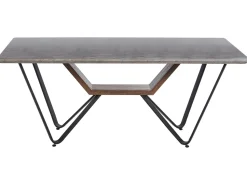 Esstisch Betonoptik / Schwarz 180 X 90 Cm Bandura