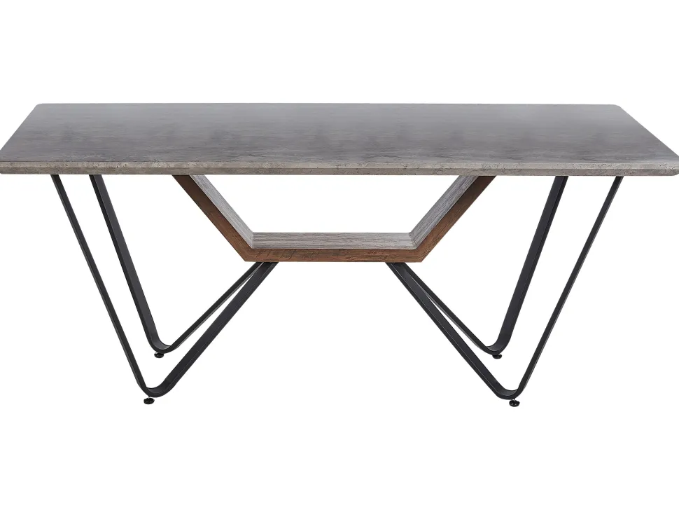 Esstisch Betonoptik / Schwarz 180 X 90 Cm Bandura