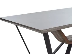 Esstisch Betonoptik / Schwarz 180 X 90 Cm Bandura