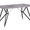 Esstisch Betonoptik/Schwarz 160 X 90 Cm Buscot