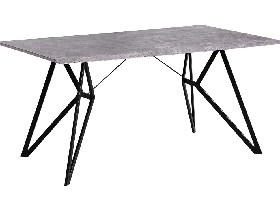 Esstisch Betonoptik/Schwarz 160 X 90 Cm Buscot
