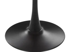 Esstisch Dunkler Holzfarbton / Schwarz 90 Cm Boca