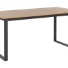 Esstisch Dunkler Holzfarbton / Schwarz 160 X 80 Cm Berlin