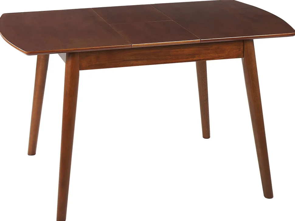 Esstisch Dunkler Holzfarbton 100/130 X 80 Cm Ausziehbar Toms
