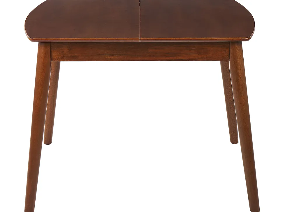 Esstisch Dunkler Holzfarbton 100/130 X 80 Cm Ausziehbar Toms