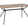 Esstisch Dunkler Holzfarbton / Schwarz 160 X 90 Cm Amsterdam