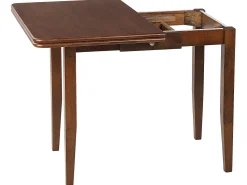 Esstisch Dunkler Holzfarbton 90/120 X 60 Cm Ausziehbar Masela
