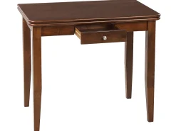 Esstisch Dunkler Holzfarbton 90/120 X 60 Cm Ausziehbar Masela