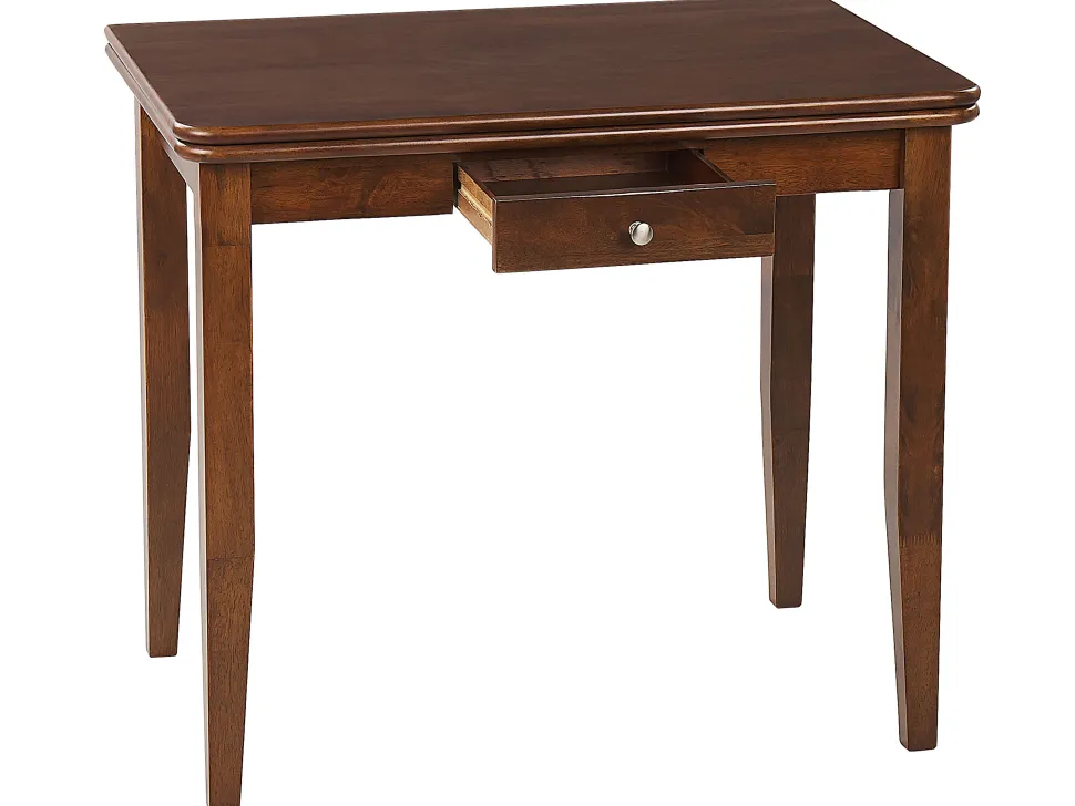 Esstisch Dunkler Holzfarbton 90/120 X 60 Cm Ausziehbar Masela