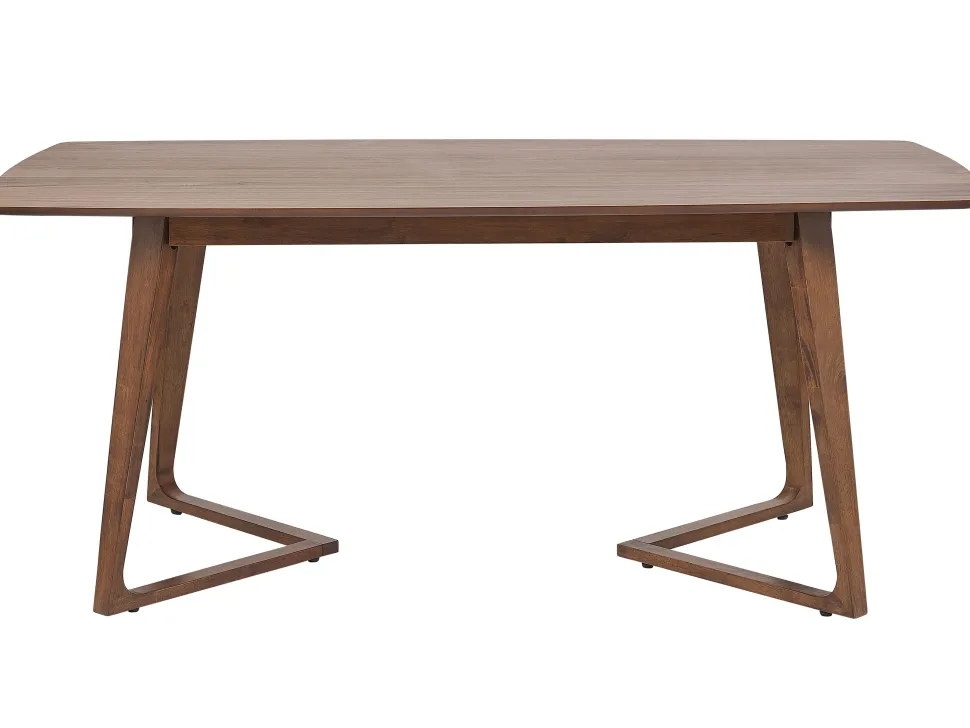 Esstisch Dunkler Holzfarbton 180 X 90 Cm Huxter