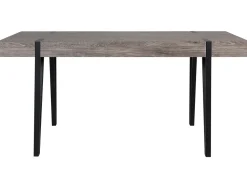 Esstisch Dunkler Holzfarbton / Schwarz 180 X 90 Cm Adena