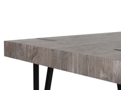 Esstisch Dunkler Holzfarbton / Schwarz 180 X 90 Cm Adena