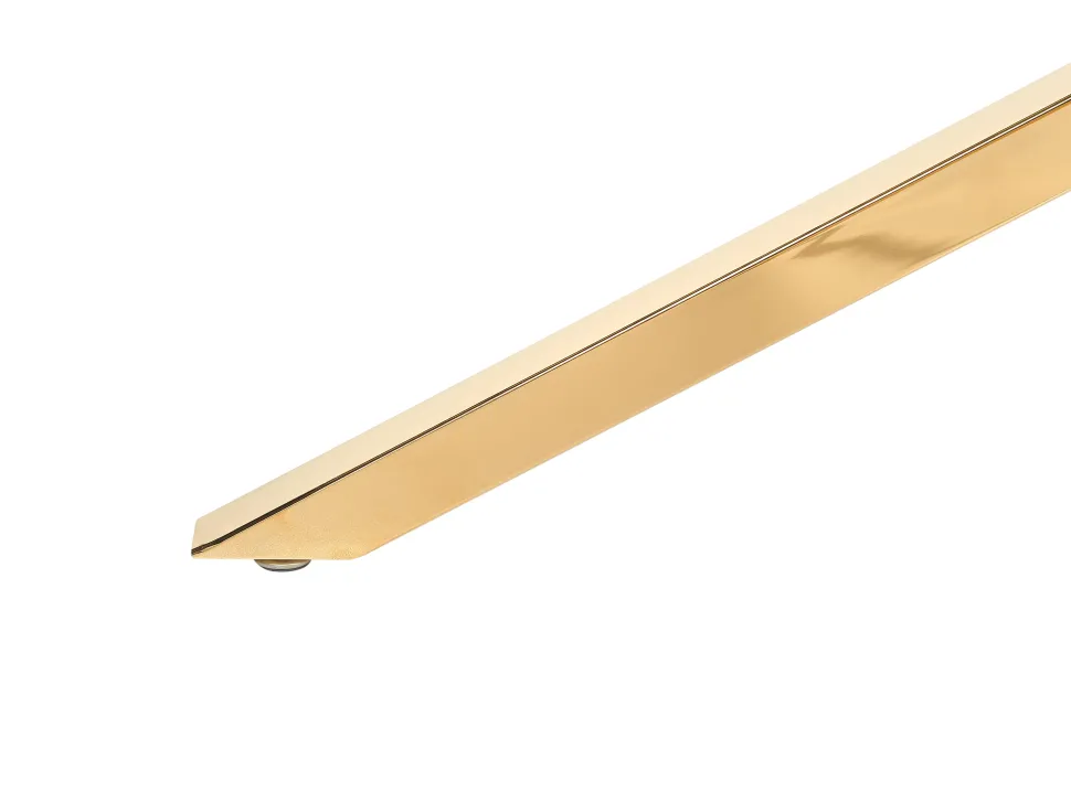 Esstisch Glas Transparent / Gold 160 X 90 Cm Cora