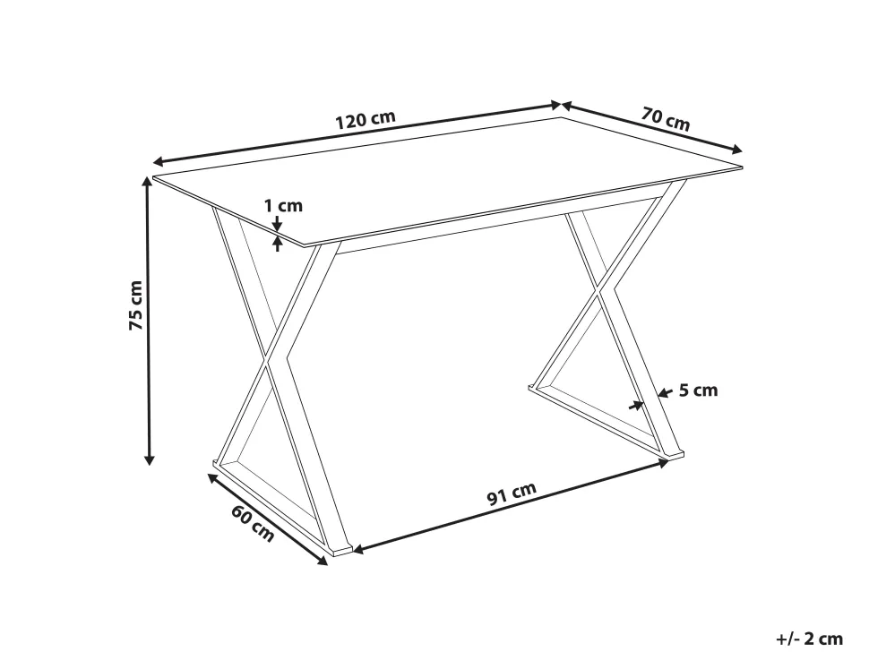 Esstisch Glasplatte Weis Und Silber 120 X 70 Cm Attica