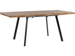Esstisch Heller Holzfarbton / Schwarz 140 / 180 X 90 Cm Ausziehbar Harlow