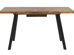 Esstisch Heller Holzfarbton / Schwarz 140 / 180 X 90 Cm Ausziehbar Harlow