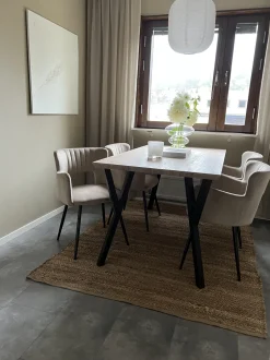 Esstisch Heller Holzfarbton / Schwarz 140 X 80 Cm Bravo