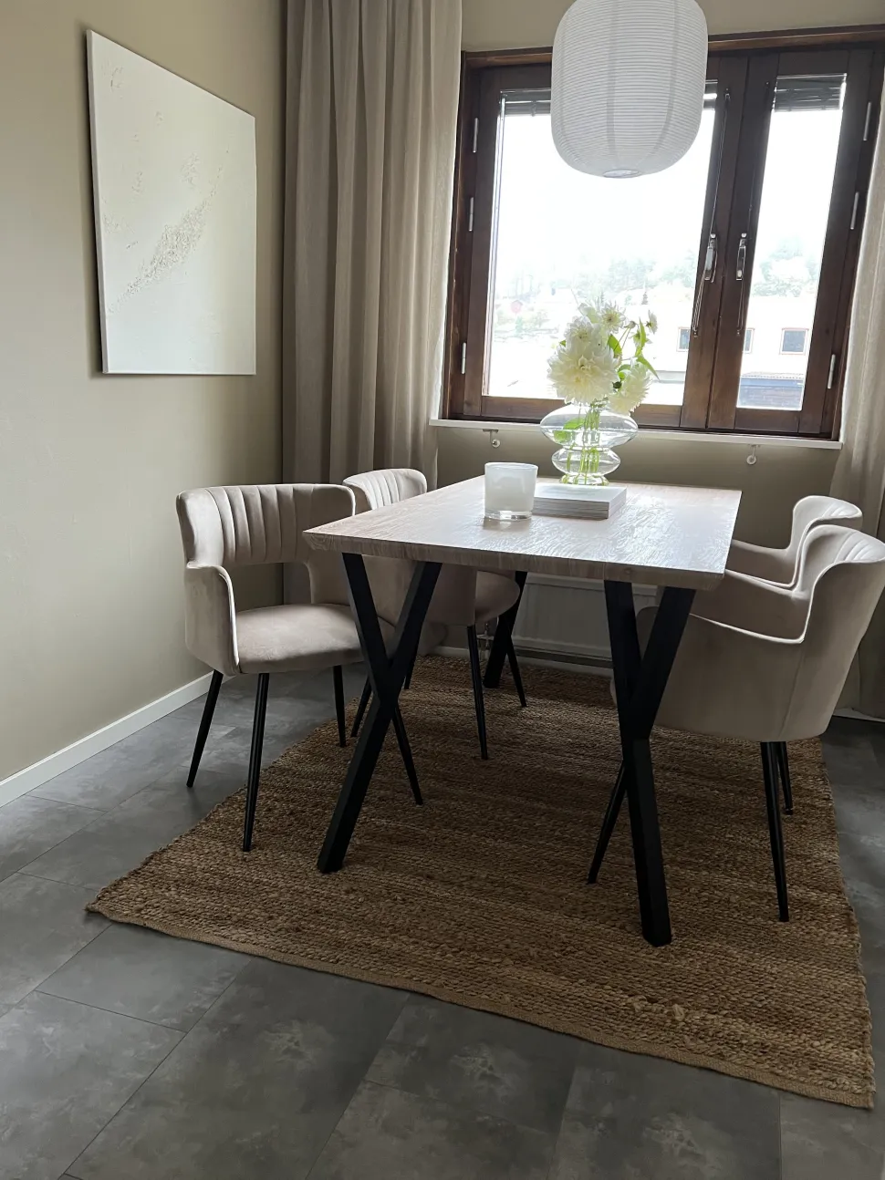 Esstisch Heller Holzfarbton / Schwarz 140 X 80 Cm Bravo