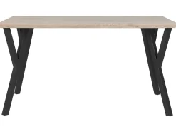 Esstisch Heller Holzfarbton / Schwarz 140 X 80 Cm Bravo