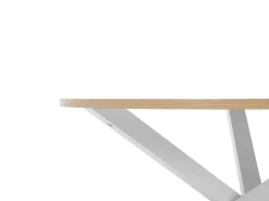 Esstisch Heller Holzfarbton / Weis 120 Cm Jacksonville